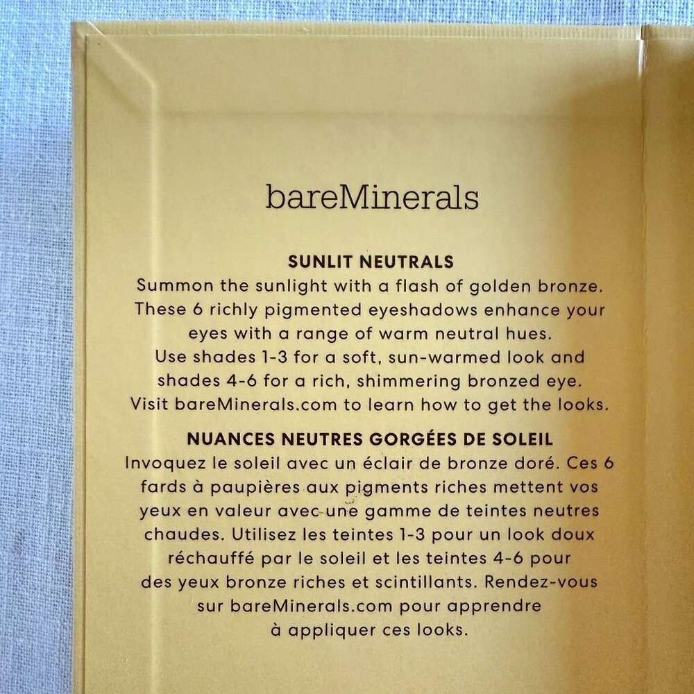 Bareminerals Mineralist Eyeshadow Palette Sunlit Vegan Clean Bronze Neutral Tone - Picture 5 of 9